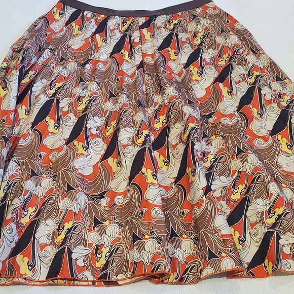 Tom K Nguyen real silk A line skirt Med - Picture 4 of 4